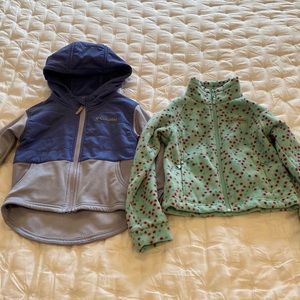 Columbia Hooded Jacket and Fleece, Zipper, Size XXS (4/5)